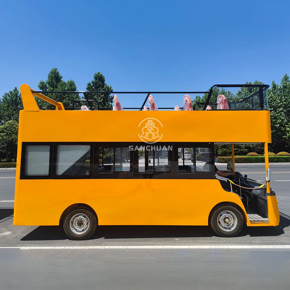High Quality City Sightseeing Double Decker Car 17 Seats Tourist Bus