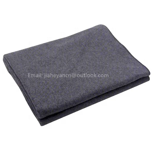 Cheaper Price Grey 100%Polyester needle punched non-woven electric blanket medical moving emergency blanket relief blanket