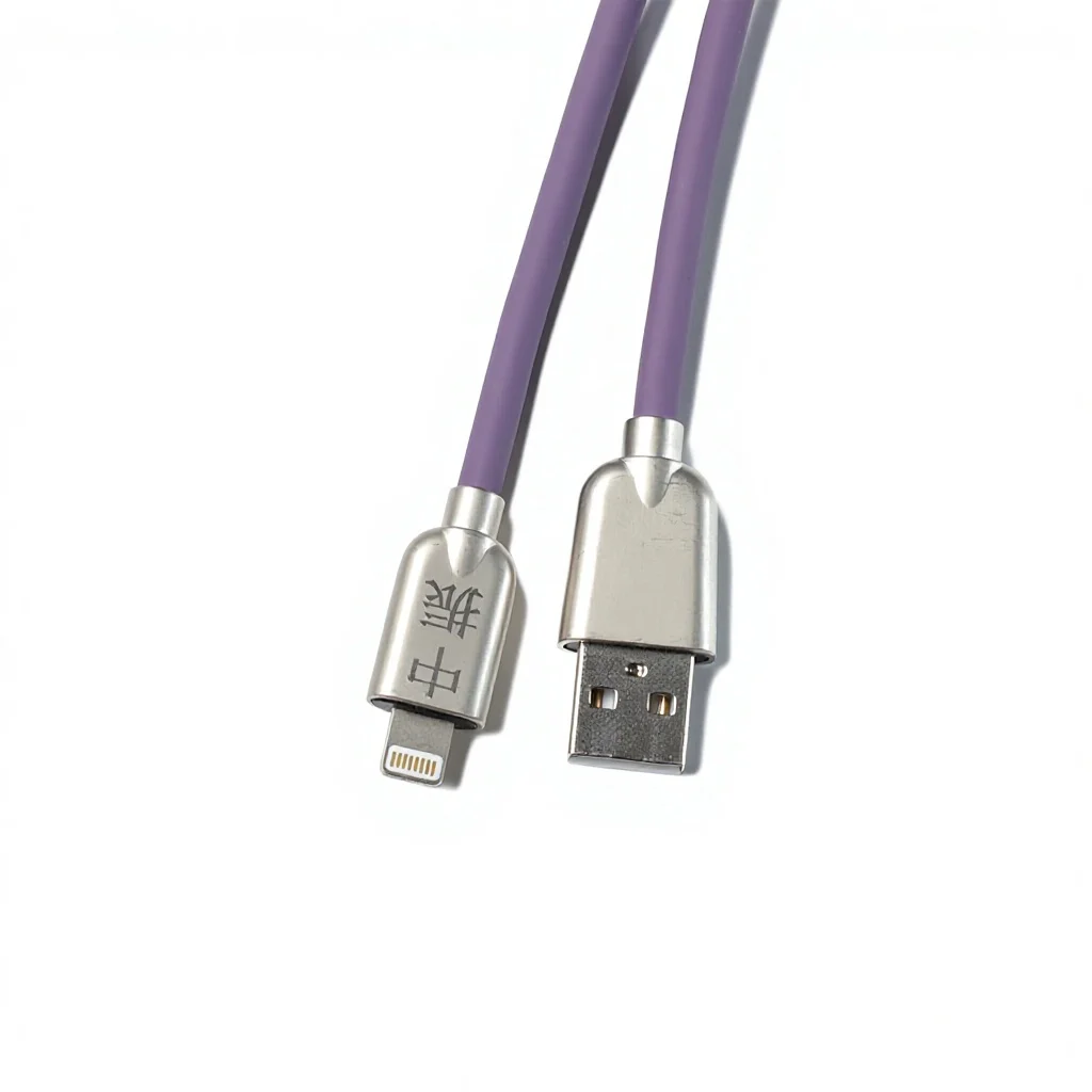 ขายส่งโดยโรงงาน สายเคเบิลชาร์จเร็วแบบยางซิลิโคน ใช้กับสมาร์ทโฟนระบบแอนดรอยด์และ iPhone สายเคเบิล USB แบบ Type-C