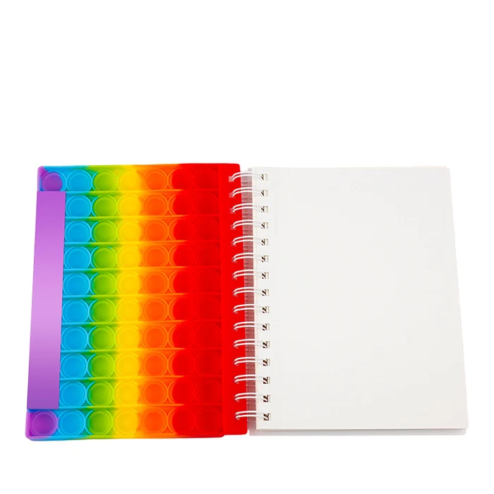 Fidget Popit Sensory Toy Spiral Notebook - Stress Relief for Kids | A5 ...