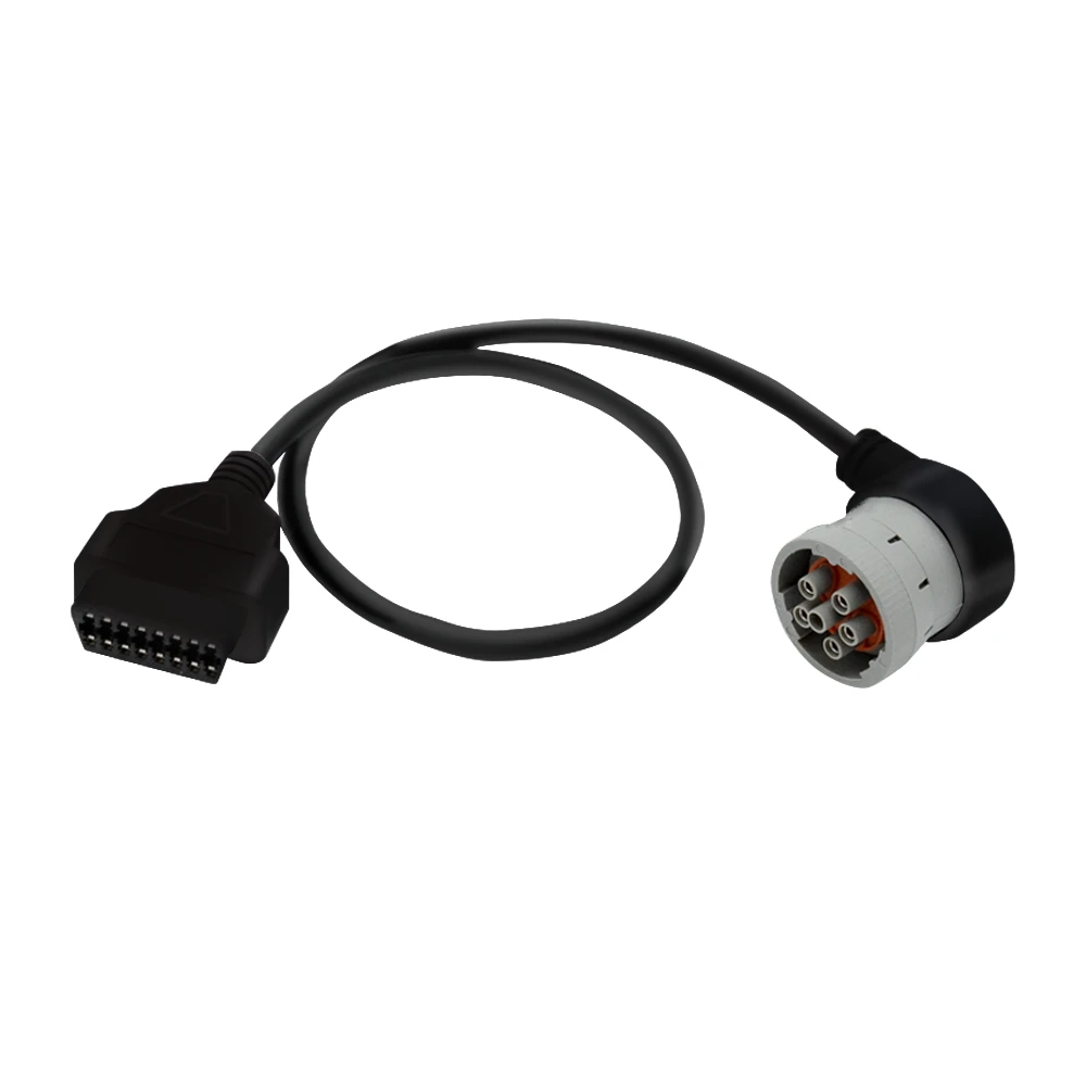 Custom Cables Male to Right Angle J1708 Bus J1962 Connector OBD 2 OBD II Adapter Cable Wiring Harness for Car