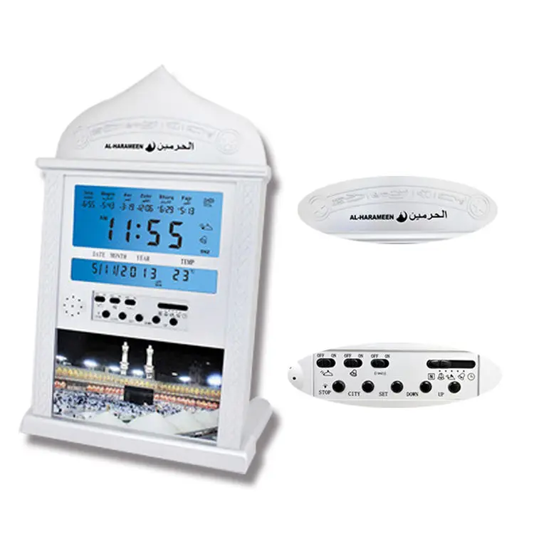 Azan Mosque Calendar Prayer Wall Clock Muslim Alarm Islamic Digital