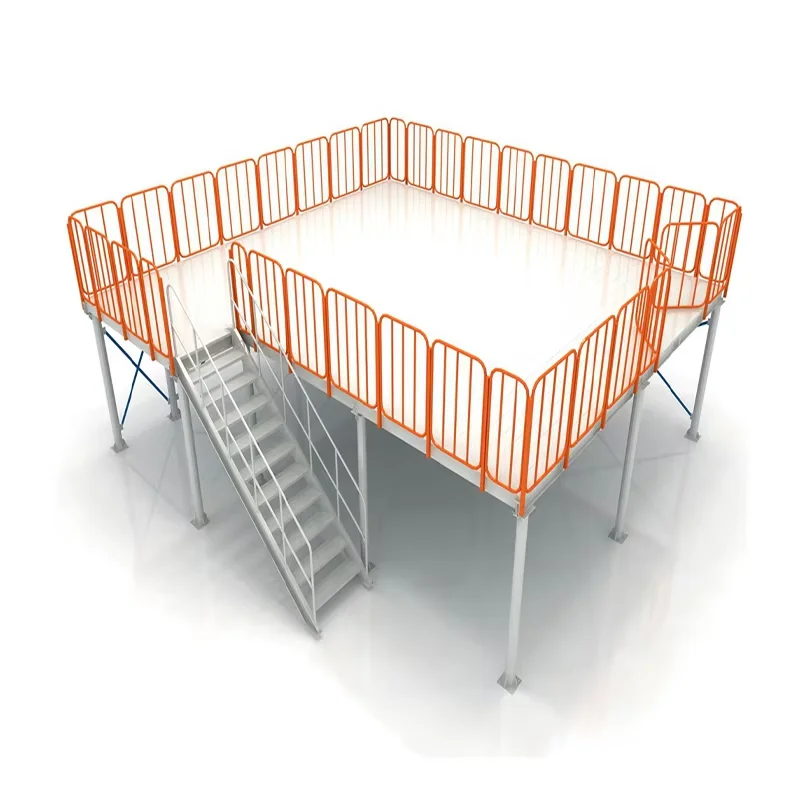 Steel Structure Mezzanine Floor Platform Rack System Multi-level Steel ...
