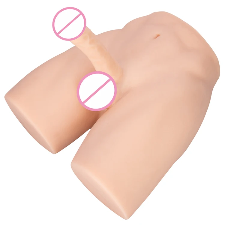 Half Body Male Dildo Torso Sex Toy Soft Female Masturbator Doll for Women's  Masturbation Featuring Huge Penis Cock Dick Ass Butt