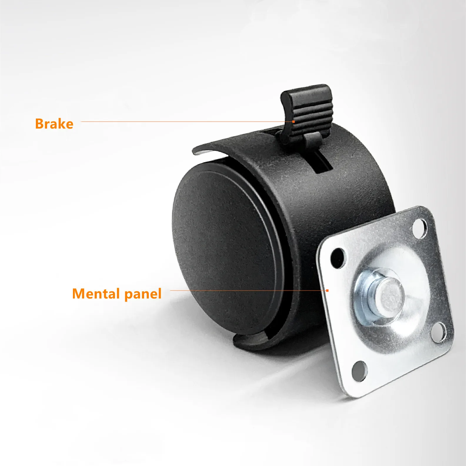 Roda Cardan Plana de 1.5 e 2 Polegadas com Freio para Móveis, Rodas para  Cadeiras de Escritório, Rodas Giratórias| Alibaba.com