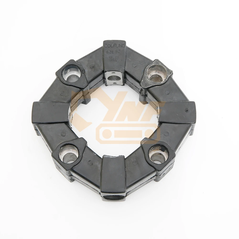 YNF Wholesale Size 12 12A 12AS Excavator Coupling Flexible Rubber Hydraulic Pump Coupling for Construction Works