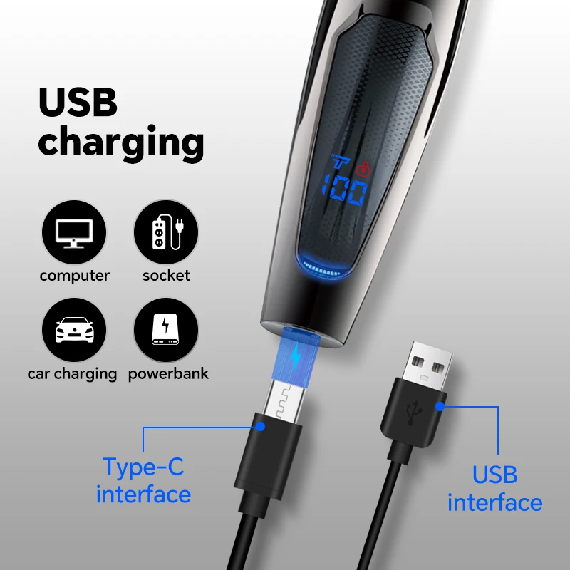 Professional Stainless Steel Electric Shaver for Salon Use Oil Head Pusher Bald for Clipper for Use Hair for Clipper Pusher details