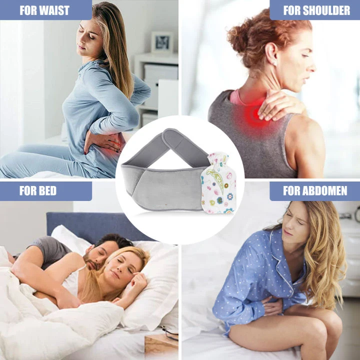 free shipping soft fleece rubber hot water bag hot water bottle belt cover keep warm