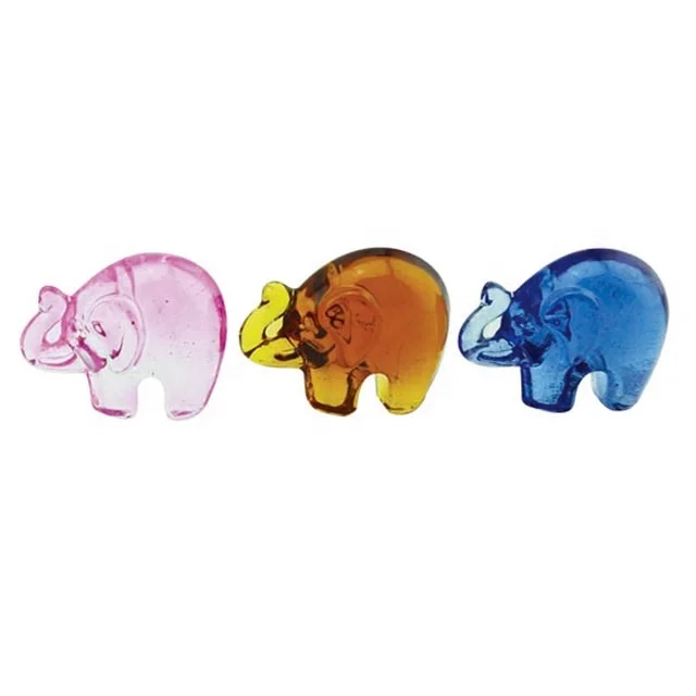 BSCI Factory Glass Animals Glass Crystal  Mini Elephant Shape Animal Figurine For Home Decoration Ornament