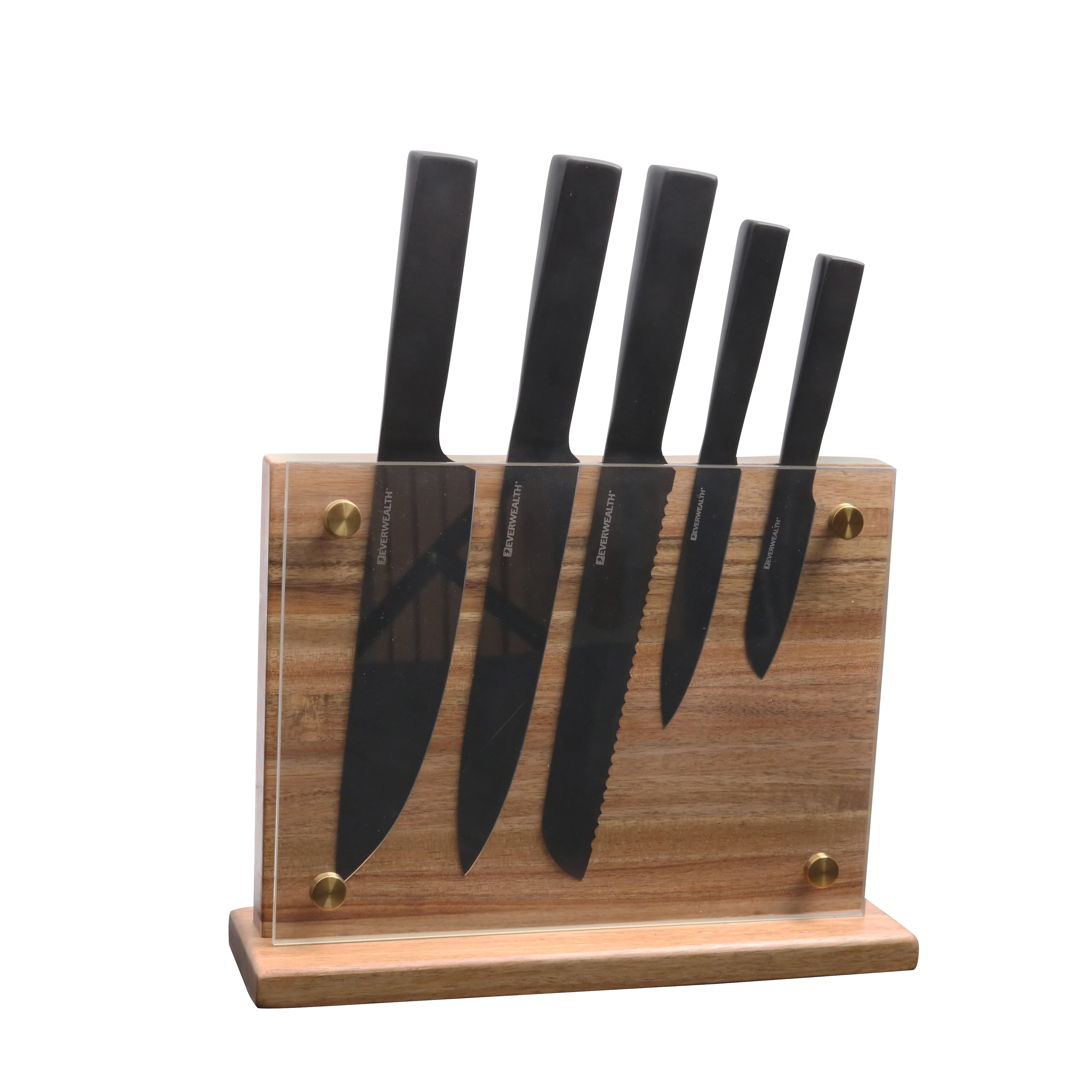 black oxide knife set of 5