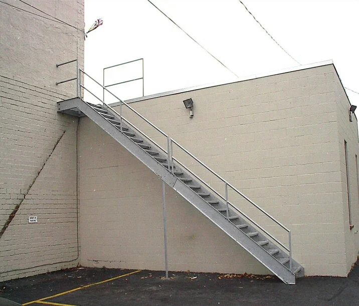 Galvanized Steel Step Ladder Stairs with Handle  Railings