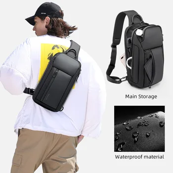 Crossbody Bag Men's Chest Bag Casual Shoulder Crossbody Bag Large Capacity Men's Bag Wholesale