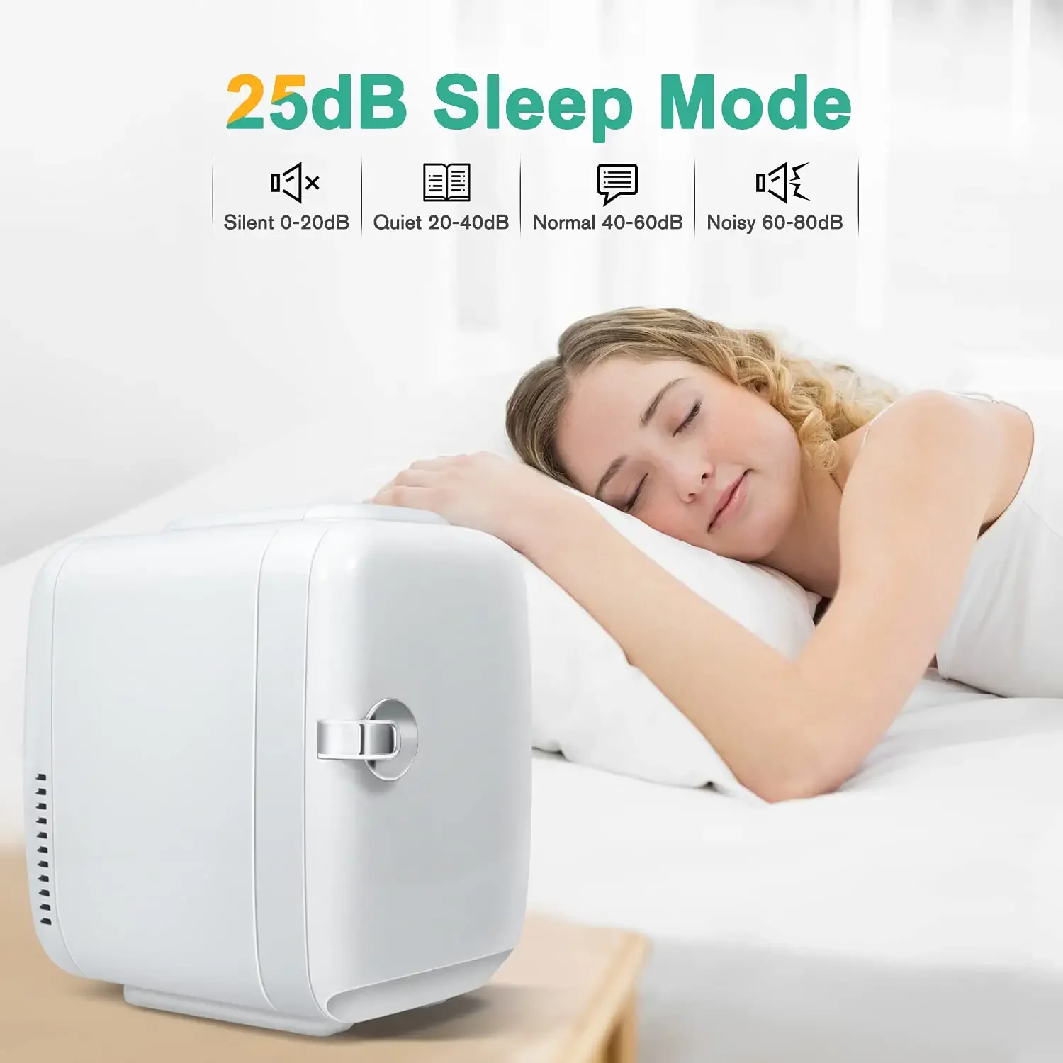 4 Liter Mini Fridge Portable Hotel Fridge Customizable Colors Small