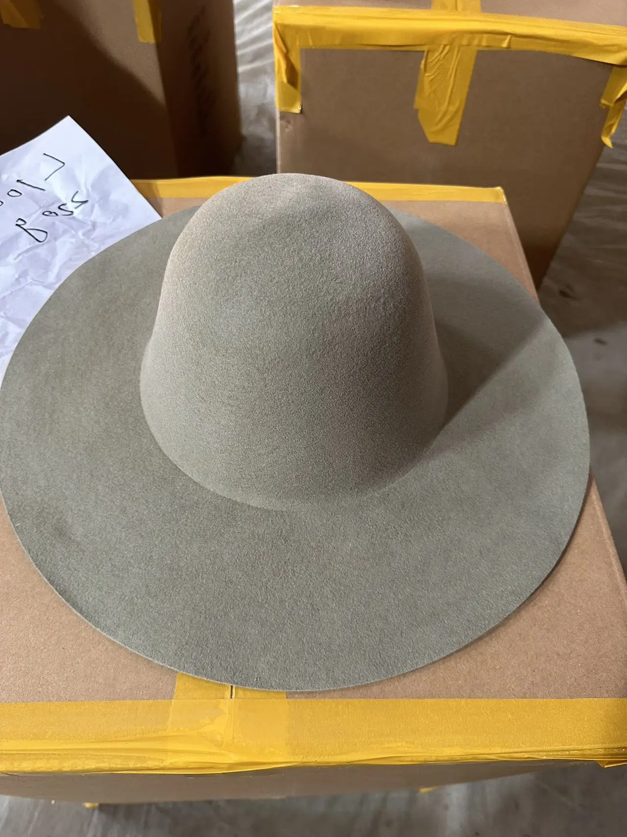 100%rabbit Fur Felt Hat Body Wholesale Custom Handmade Wide Brim ...