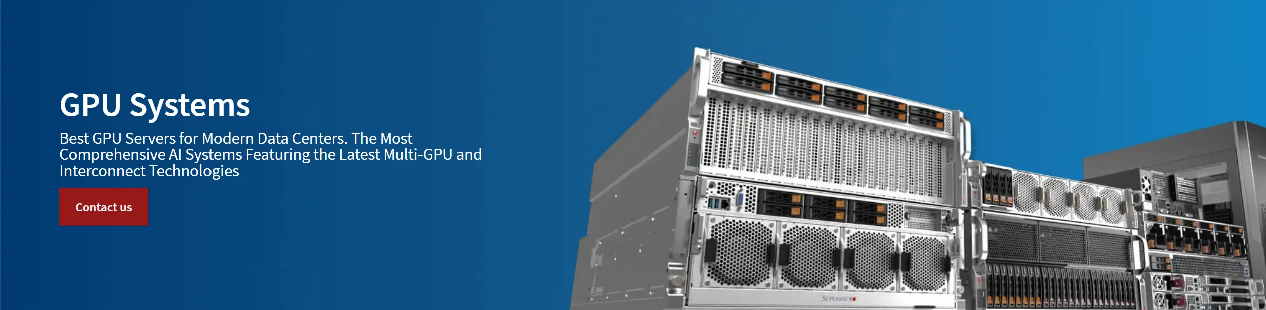 8U GPU Server with AMD EPYC 9004 Processors and 8 Onboard GPUs for High Performance Computing