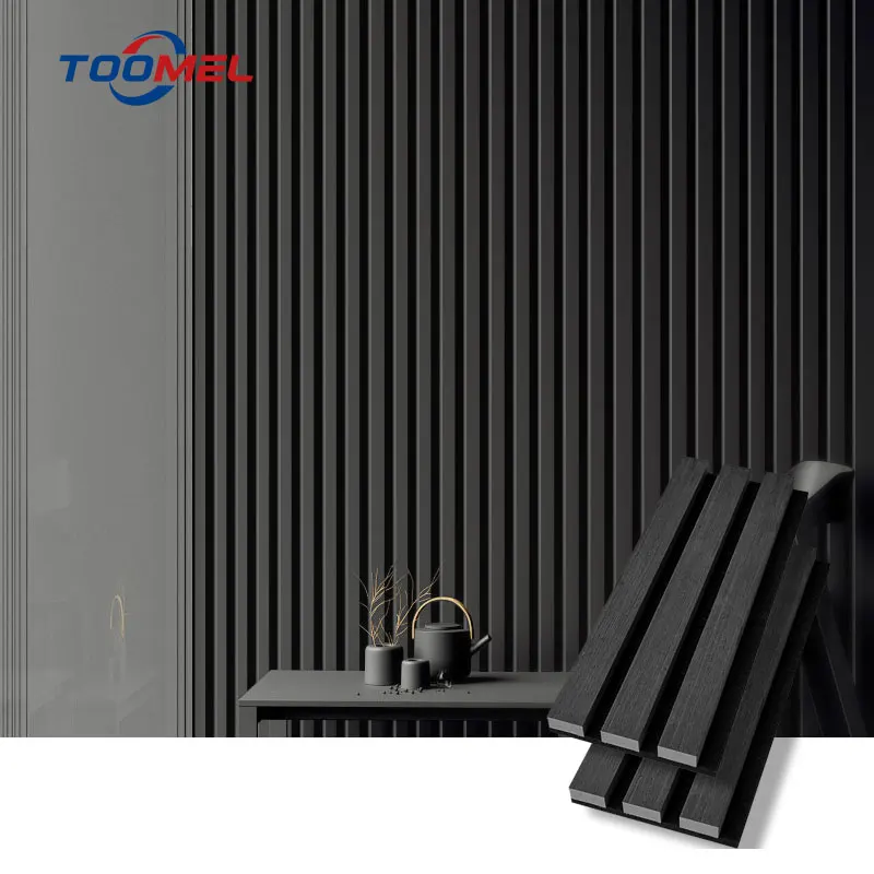 Sound Insulator Slatted Wall Panels Akupanel High Quality Natural Wood