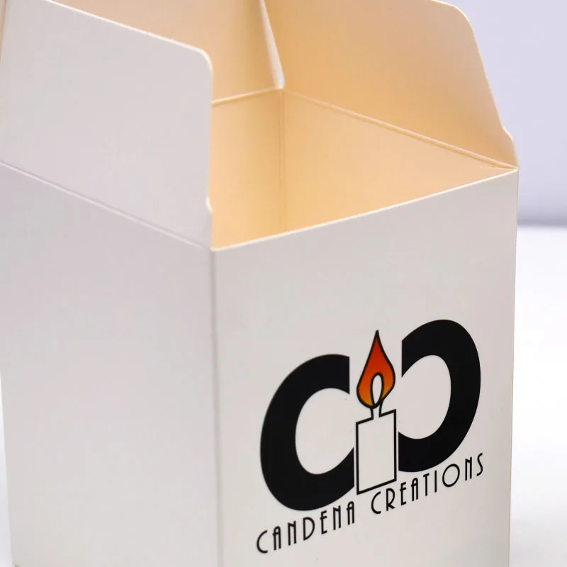 Custom Luxury Logo Cardboard Candle Gift Packaging Folding Box Recycled Materials Embossed and Matt Laminated factory