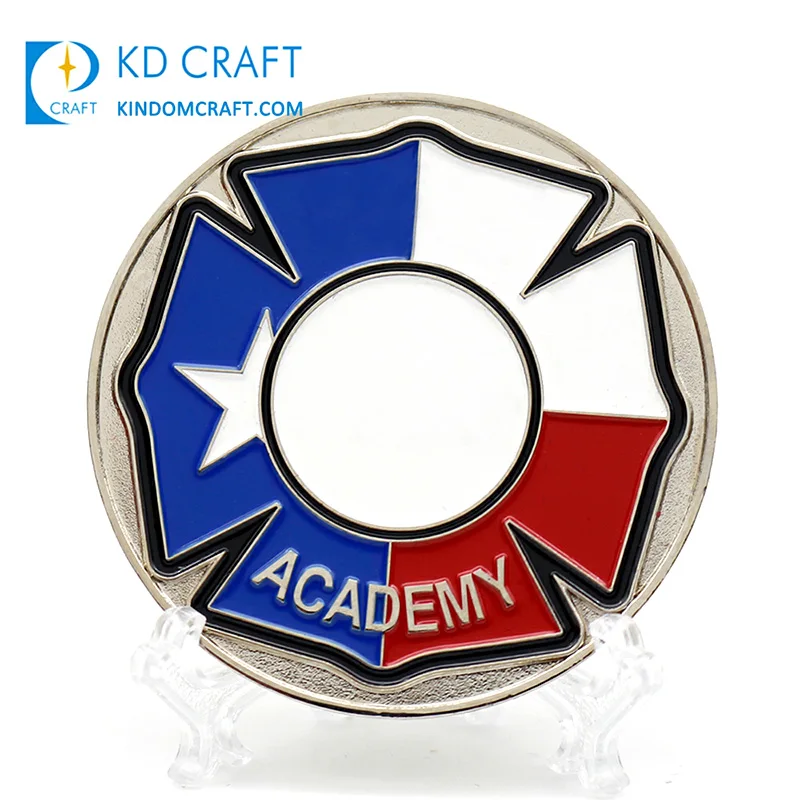 Cheap Metal Stamping 3d Enamel Customization Fantasy Custom Commemorative Challenge Coin with Wood Box