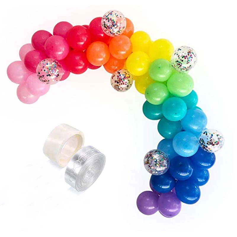 Guirnalda de globos arcoiris de colores de 4 m - Wefiesta - 81 unidades por  19,75 €