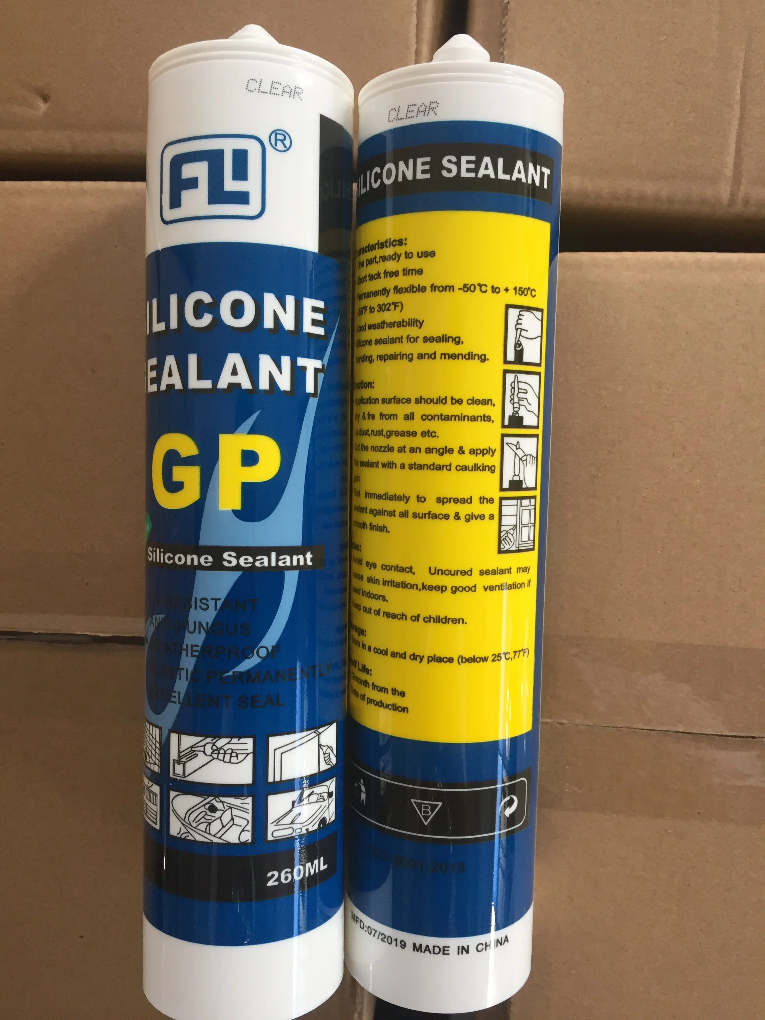 300ml Neutral Acidity Construction Glue General Purpose Silicone Sealant For Woodworking