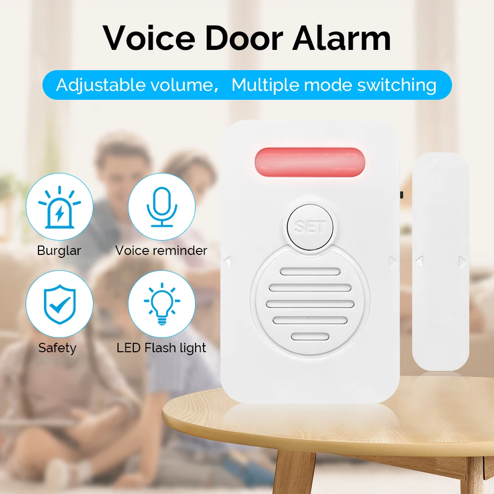 High Sensitivity Voice Sound Door Sensor for Refrigerator/window/air Conditioner/heat Reminder