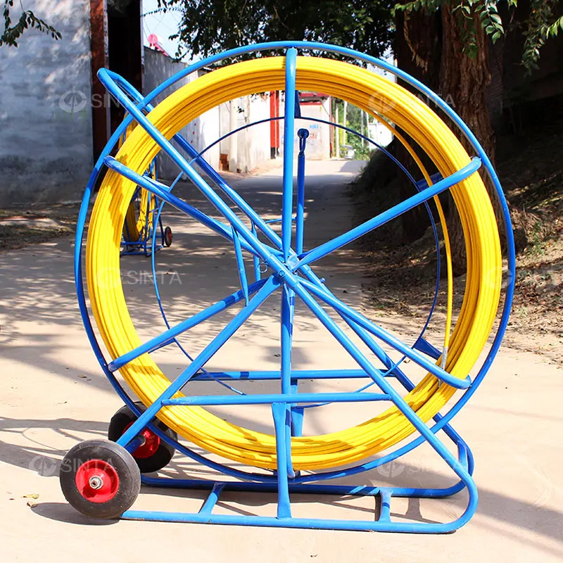 4.5mm-18mm Fiberglass Wire Push Reel  Cable 100-500m Running Rod Duct Rodder Puller Tool for Sale