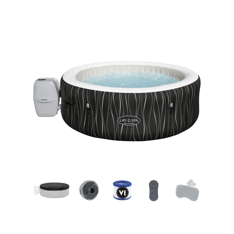 Lay-z-spa Hollywood Luxe Inflatable Hot Tub - 40C Heating