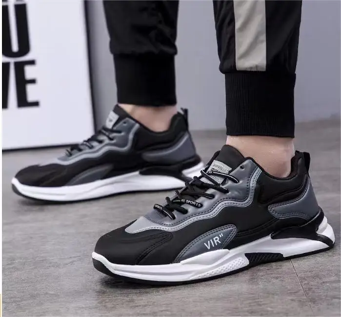 Men's shoes 2024 autumn and winter new PU surface comfortable lightweight outdoor sports breathable casual shoes
