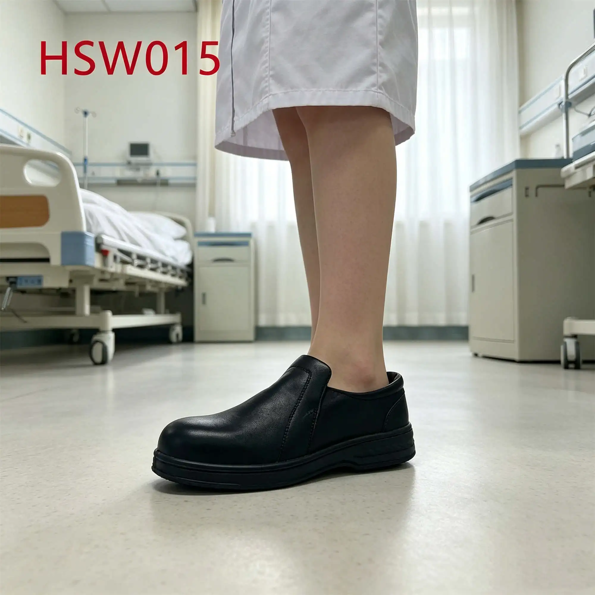 ZYF,Pull on Style Full Grain Leather Black/white Safety Shoes Popular in Qatar Steel Toe Cap Insert Unisex Work Clogs HSW015