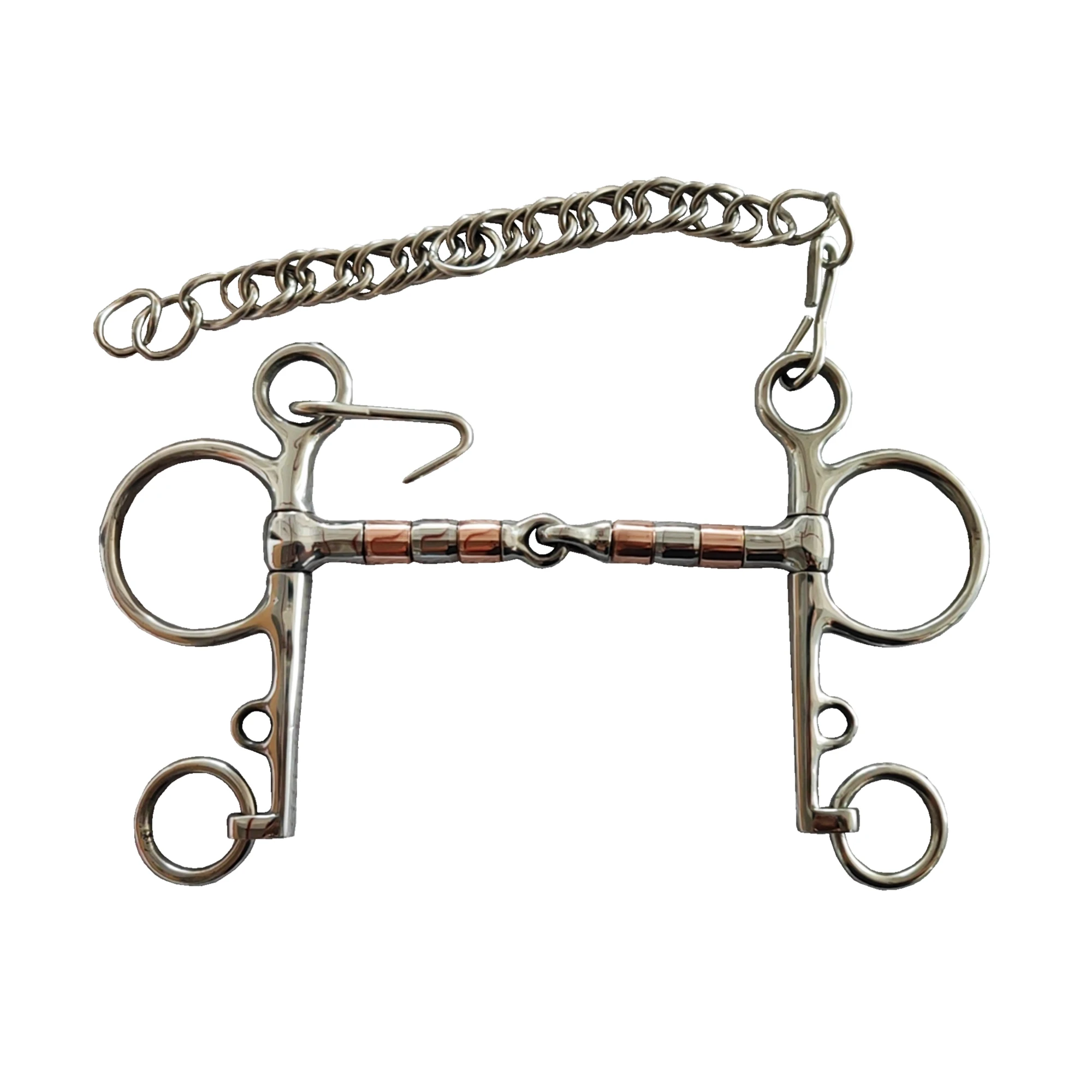 Jointed Bit Horse Chewing Mouth Roller Stainless Steel Snaffle Bits
