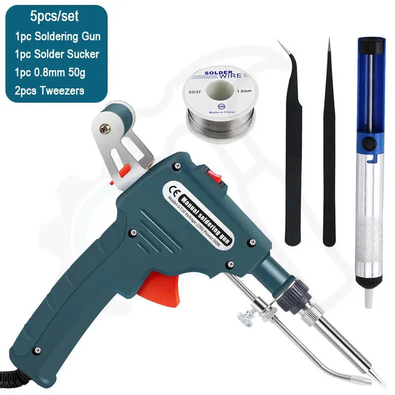 Soldering 110V/220V 60W US/EU Plug Hand-Held Internal Heating Automatically Send Tin Gun Welding Repair Tools - Image 5