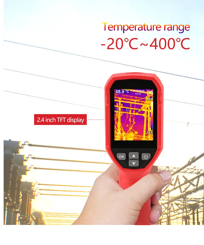 UNI-T UTI120S Thermal Imaging Camera 120x90 Pixel Construction Thermal Imager for Repair Floor Heating Tube Testing Phone Repair