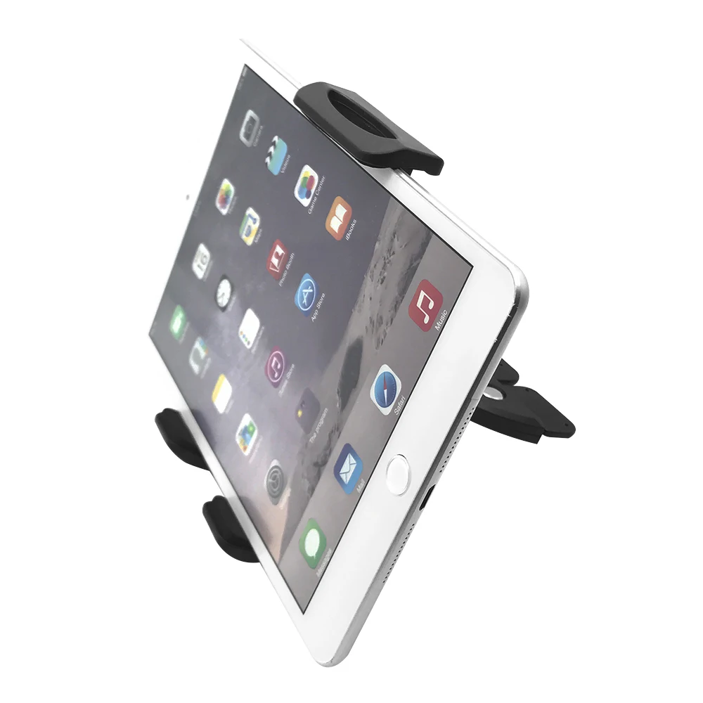 EXSHOW Soporte para tablet de coche con ranura de CD para iPad de 4.7 a  12.9 pulgadas, rotación 360, soporte universal para reproductor de CD para
