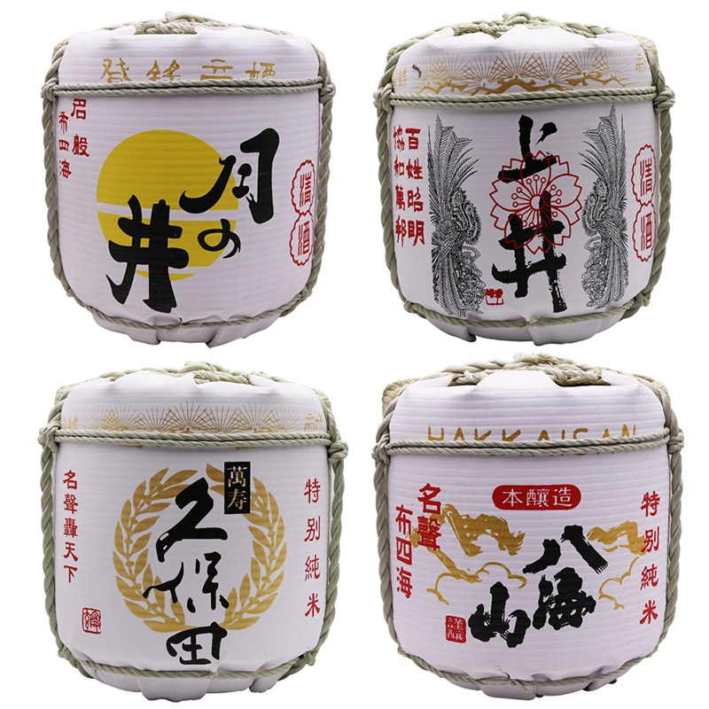Japanese Sushi Restaurant Bar Decoration Sake Barrels Whiskey Bucket