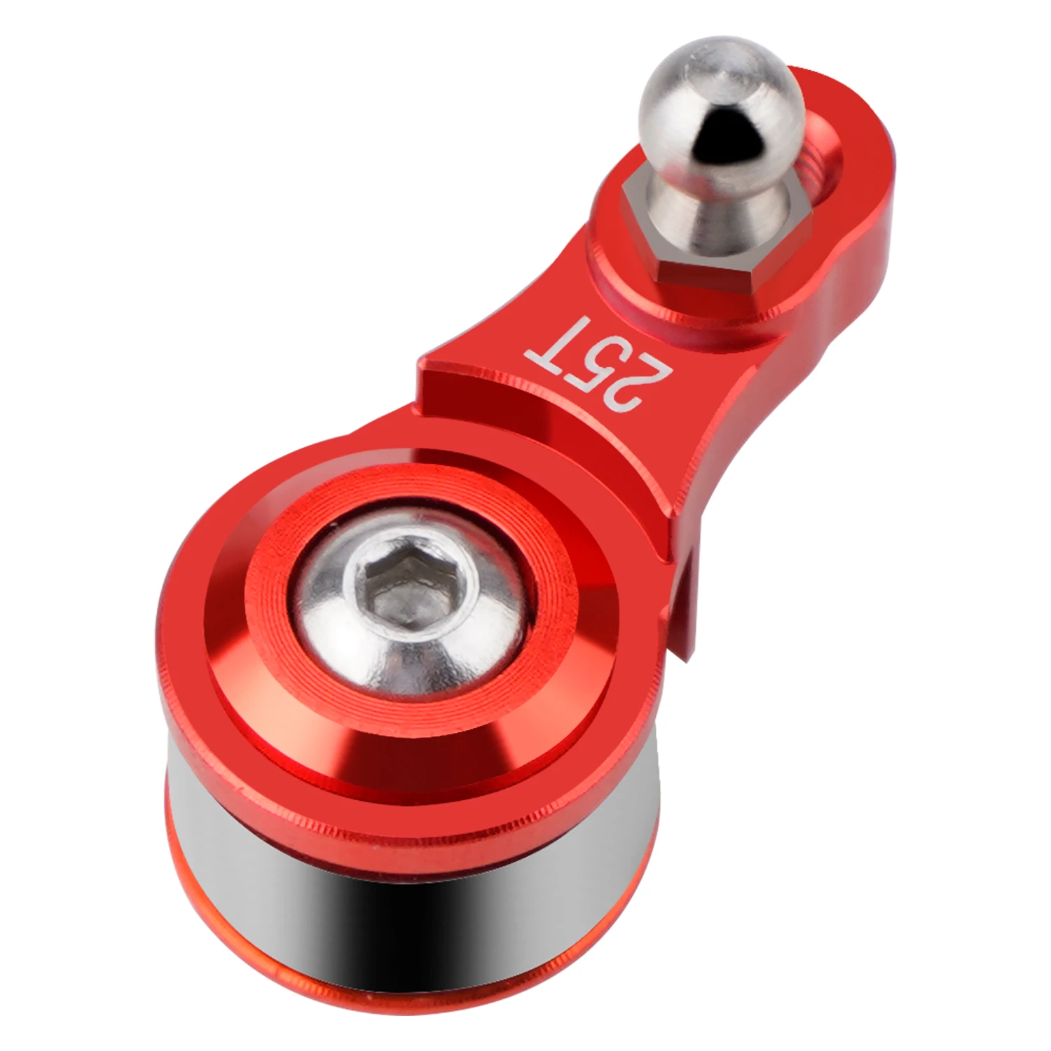 Servo Saver aus Aluminium, 25T, 3 Löcher, verstellbar, Hi Torque Servo Hupe, kompatibel mit 1/8 1/10 RC Car Crawler SCX10 Boat Capra TRX4 TRX6 RC Bootsteilen Servo Saver aus Aluminium, 25T, 3 Löcher, verstellbar, Hi Torque Servo Hupe, kompatibel mit 1/8 1/10 RC Car Crawler SCX10 Boat Capra TRX4 TRX6 RC Bootsteilen