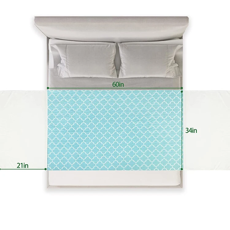 YK Custom OEM Ultra Absorbent High Quality Medical Nursing Home Bed Sustainable Incontinence Pad For Adults factory