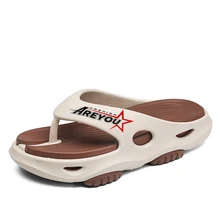 Wholesale Anti-slip Men's Soft and Comfortable Eva Thick Bottom Massage Sole Flip Flops Slippers