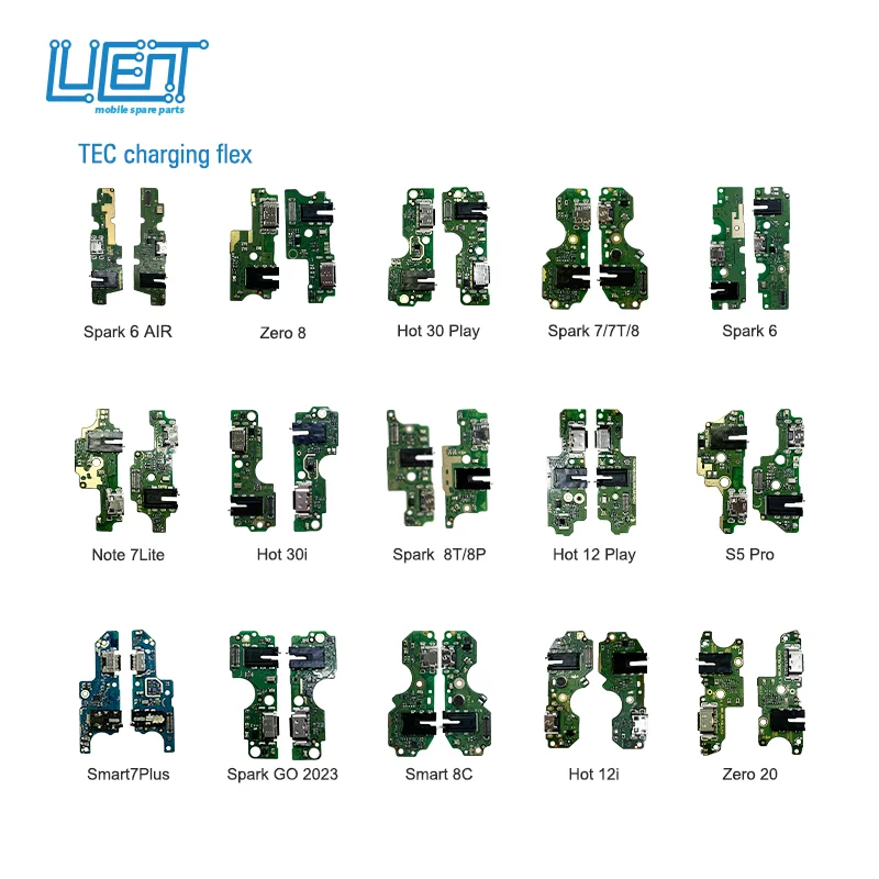Flex Charging Port for Tecno Charging Flex Oem All Models Charging Board Flex for Tecno Phone Tecno Infinie Itel