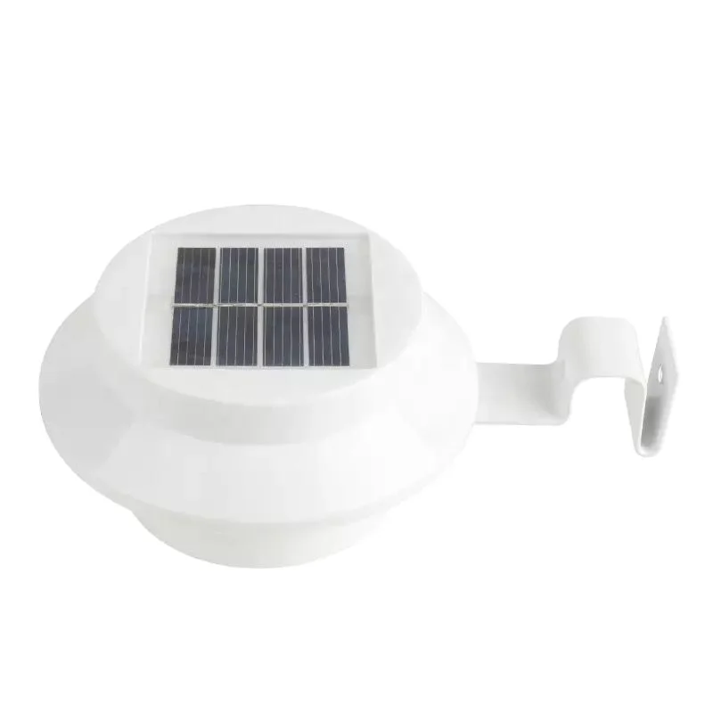 2023 solar wall&fence &gutter lamp /3pcs LED longer working time(more 8h) with big power