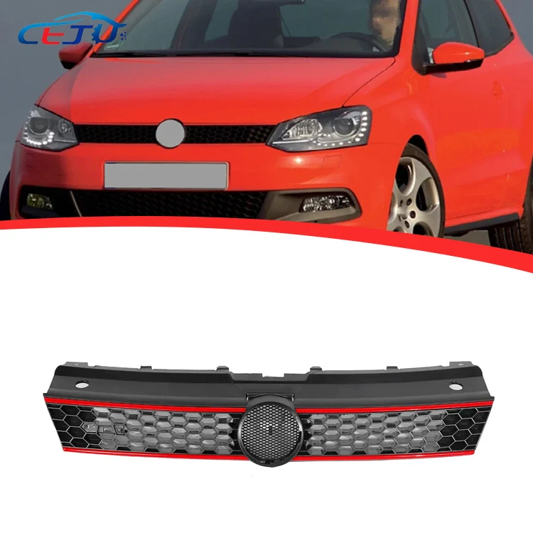 Honeycomb Car Front Bumper Grille GTI Style for VW Polo