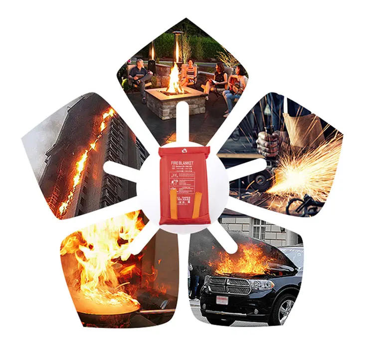 Fire Extinguishing Supermarket Fire Safety Using Fire Rescue Blanket