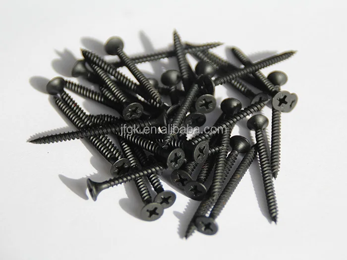 Black Oxide Tapping Machine Screws Chipboard Concrete Screw Fastener
