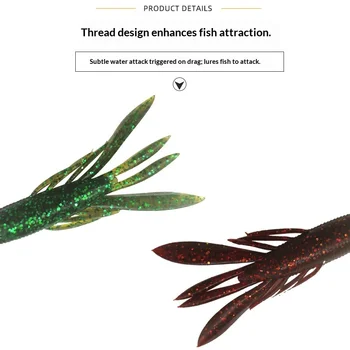 Stainless Steel 7g/4g Flexible Fish-Attracting Bionic Self-Walking Shrimp-Shaped Artificial Soft Bait Sea Fishing Lure 6 Pack No – Soft Lure – view 3