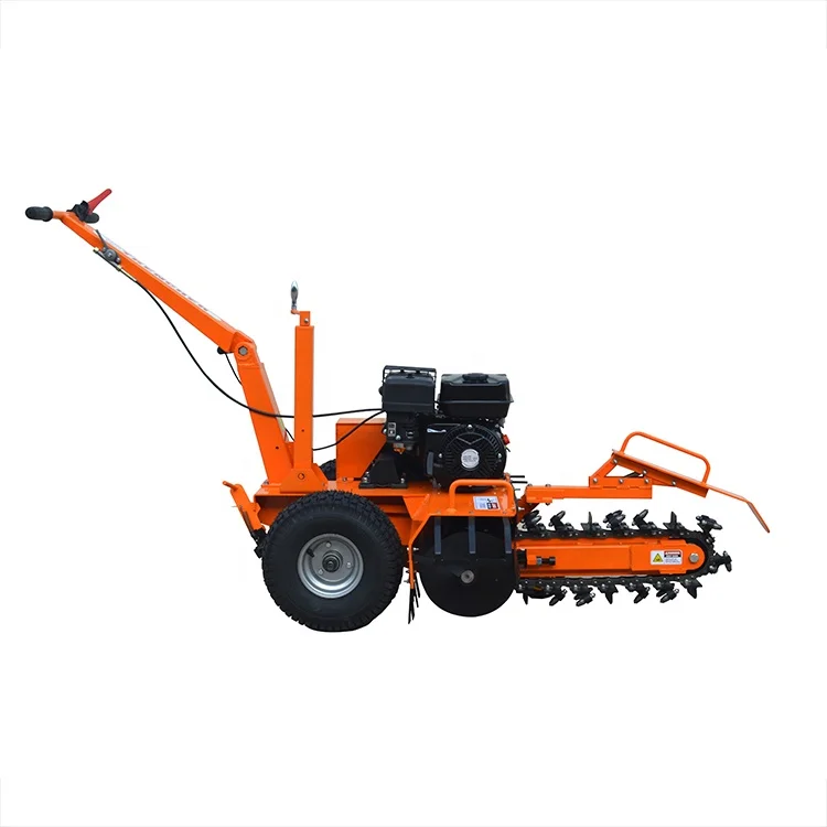 Loncin/Ducar 7 hp Gasoline Engine Mini Rock Saw Trencher for  for Laying Fiber Optic Cables