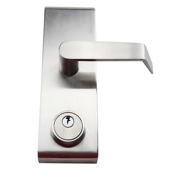 Stainless Steel trim panic bar lever handle lock outside trim lock for panic exit device