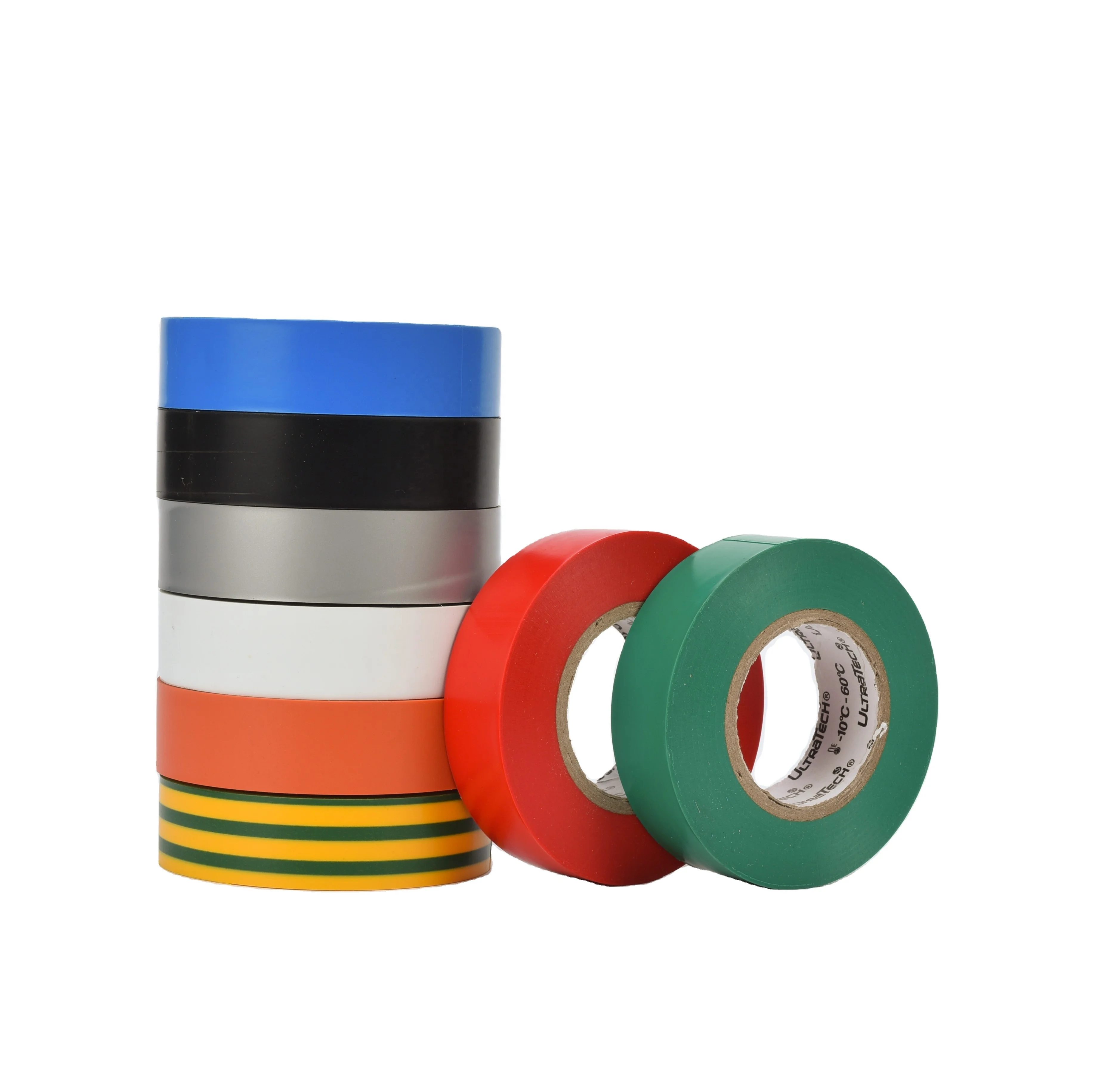 PVC Electrical Insulation Tape High Voltage Colored Flame Retardant Waterproof Electric Wire Vinyl Insulating Adhesive Tape