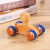 1009 ยาง 4 ลูกกลิ้ง ไม้ นวด 10x6.5