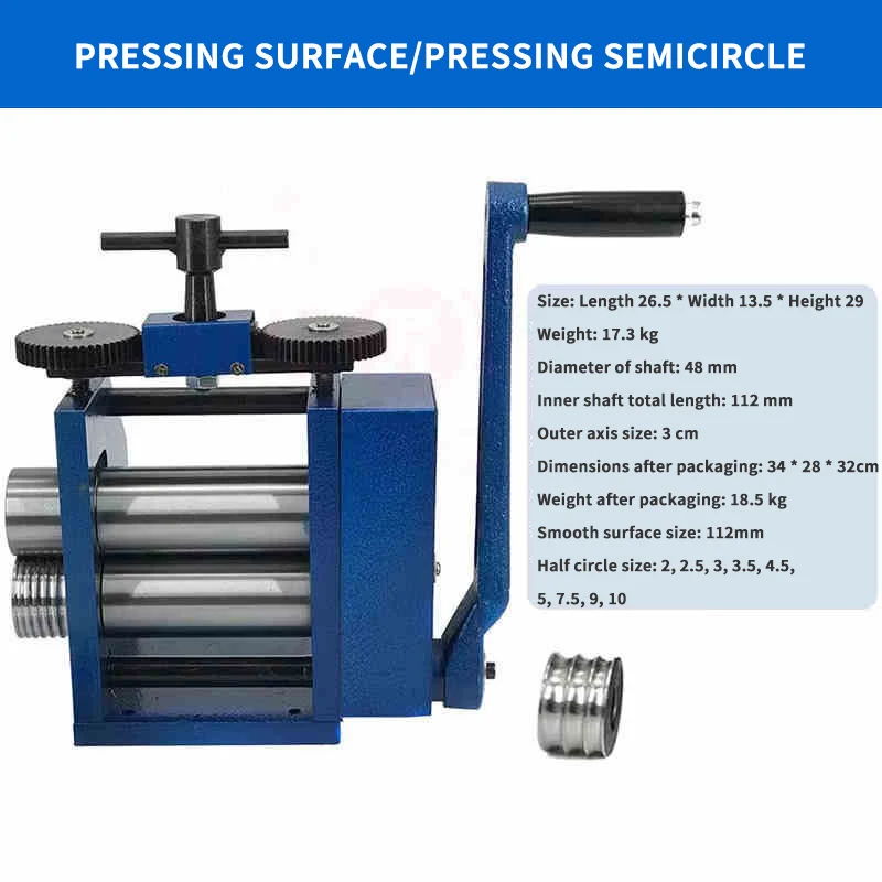 Hand Mini-tablet-press-machine Gold Jewelry Sheet Pressing Machine Bracelet Making Machine  Rolling Mill Jewelry Tools Equipment