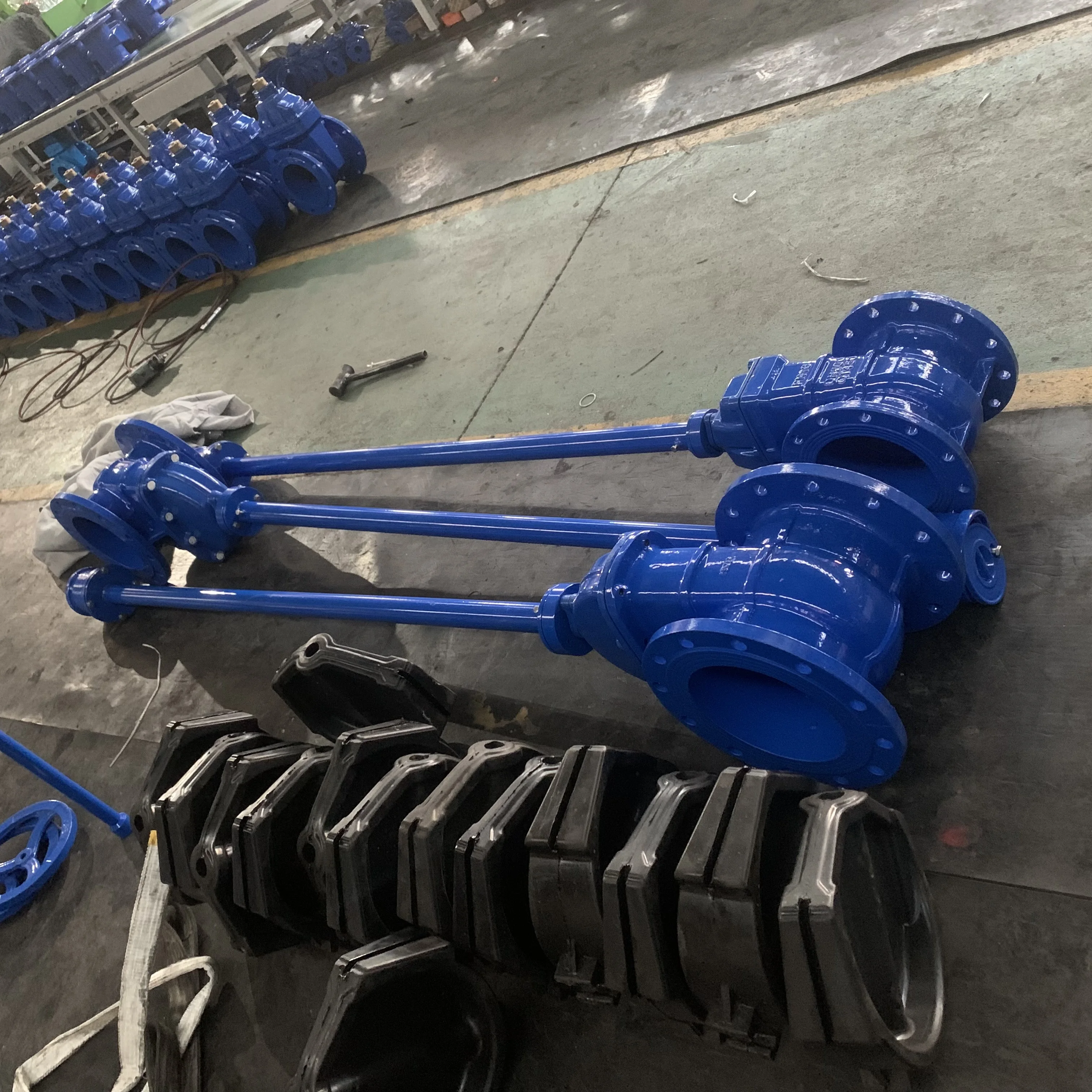 Extension Spindle Sluice Directly Buried Elastic Seat Sealing Gate Valve