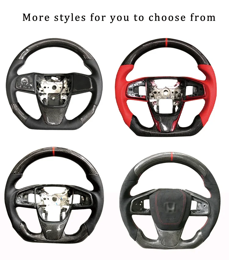 Carbon Fiber Steering Wheel For Honda Civic 10 Generation Sports